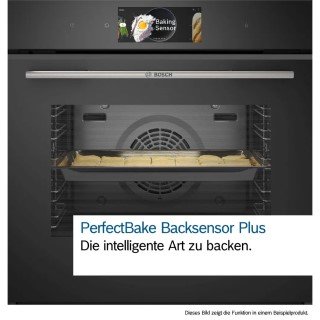 Bosch Serie 8 CMG978NB1 Einbau-Kompaktbackofen mit Mikrowellenfunktion, 60 x 45 cm, Schwarz