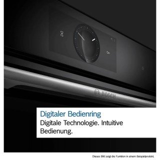 Bosch Serie 8 HMG978NB1 Einbau-Backofen mit Mikrowellenfunktion 60 x 60 cm Schwarz