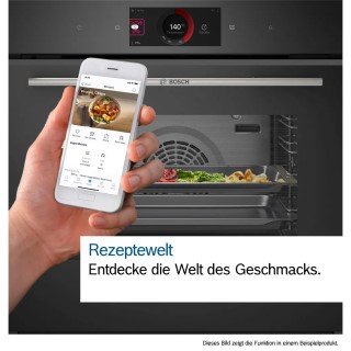 Bosch Serie 8 HMG978NB1 Einbau-Backofen mit Mikrowellenfunktion 60 x 60 cm Schwarz