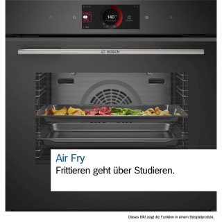 Bosch Serie 8 HMG978NB1 Einbau-Backofen mit Mikrowellenfunktion 60 x 60 cm Schwarz