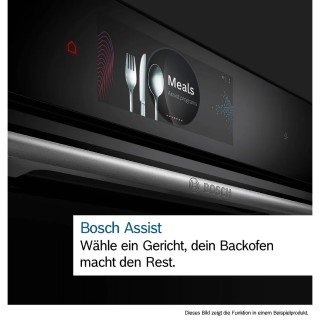 Bosch Serie 8 HMG978NB1 Einbau-Backofen mit Mikrowellenfunktion 60 x 60 cm Schwarz