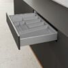 Möbel Besteckeinsatz OrgaTray 740 Eleganter und robuster Besteckeinsatz in Silber.