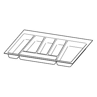 OrgaTray 740 Möbel Besteckeinsatz L450 KB600 silber