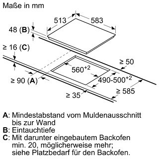 Elegantes Kochfeld in Schwarz mit robustem Rahmen und schneller Reaktionszeit
