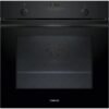 Constructa Einbau-Backofen 60 x 60 cm Schwarz Modell CF4M61063 Frontansicht. Kreaktivmoebel, Kreativ möbel