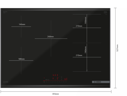 BOSCH Serie 6 Induktionskochfeld 80 cm Schwarz PVW890HC1E