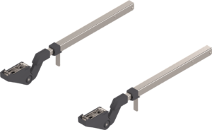 Aventos HF Teleskophebel -Set KH =480-570mm Nickel 20F3200 | 20F3200.01