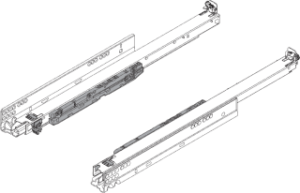 KREAKTIVMOEBEL Blum Movento Tip-On Blumotion 40kg 450mm 760H4533 M – Schubladenführung für sanftes und leises Schließen mit hoher Tragkraft