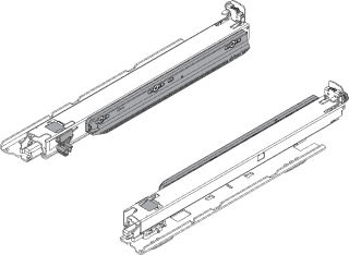 KREAKTIVMOEBEL Blum Movento Vollauszug 40kg 400mm Blumotion 760H4033-BU – Schubladenführung für sanftes und leises Schließen mit hoher Tragkraft, Bodenmontage
