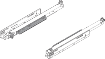 KREAKTIVMOEBEL Blum Movento Vollauszug 40kg 600mm Blumotion 760H6033-B – Schubladenführung für sanftes und leises Schließen mit hoher Tragkraft