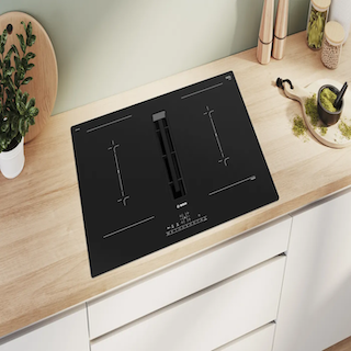BOSCH Serie 6 Kochfeld mit Dunstabzug (Induktion) 80 cm Rahmenlos aufliegend PVQ811F15E