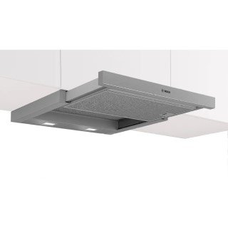 BOSCH Serie 4 Flachschirmhaube 60 cm in Silber – Frontansicht. Kreaktivmoebel, Kreativ möbel.