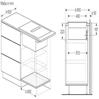 BOSCH Serie 6 Kochfeld mit Dunstabzug (Induktion) 80 cm Rahmenlos aufliegend PVQ811F15E