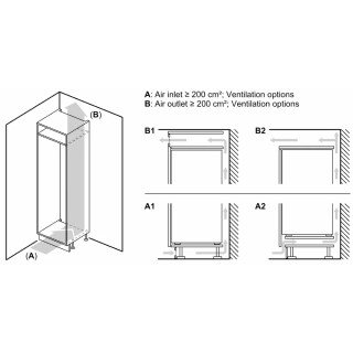 Bosch Serie4 KIR31VFE0 Einbau-Kühlschrank 102.1 x 54.1 cm Flachscharnier