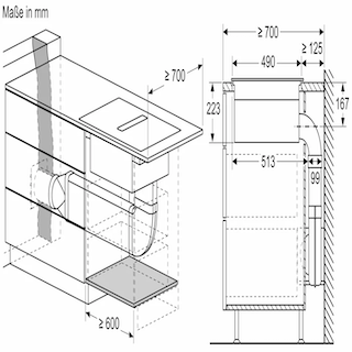 BOSCH Serie 6 Kochfeld mit Dunstabzug (Induktion) 80 cm Rahmenlos aufliegend PVQ811F15E