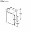 Bosch Serie4 KIR31VFE0 Einbau-Kühlschrank 102.1 x 54.1 cm Flachscharnier