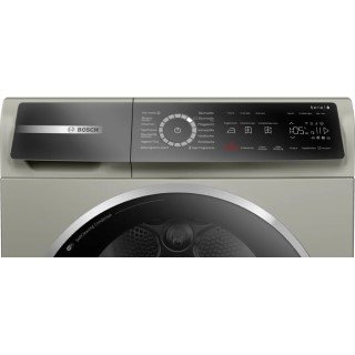 BOSCH Serie 8 Wärmepumpentrockner 9 kg Silber-inox WQB246CX0