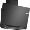 BOSCH Serie 8 Wandesse 90 cm Klarglas schwarz DWK91LT60 frontal montiert an der Küchenwand Kreaktivmoebel, Kreativ Möbel