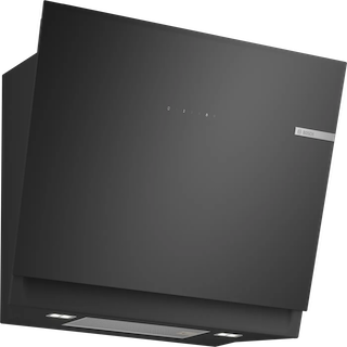 BOSCH Serie 6 Umluft-Wandhaube 80 cm Klarglas schwarz DWJ81AN60 frontal montiert Kreaktivmoebel, Kreativ Möbel