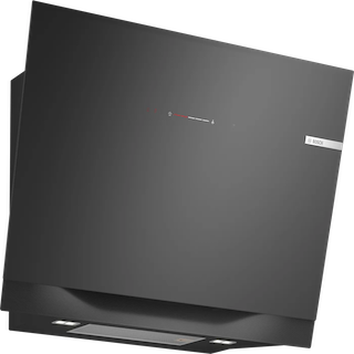 BOSCH Serie 8 Umluft-Wandhaube 90 cm Klarglas schwarz DWJ91LT60 frontal montiert Kreaktivmoebel, Kreativ Möbel