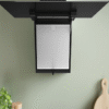 BOSCH Serie 4 Wandesse 80 cm Klarglas schwarz bedruckt Schwarz DWK87FN60