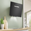BOSCH Serie 4 Wandesse 80 cm Klarglas schwarz bedruckt Schwarz DWK87FN60