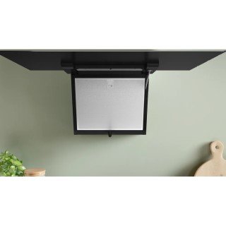 BOSCH Serie 4 Umluft-Wandhaube 80 cm Klarglas schwarz bedruckt, Schwarz DWJ87FN60