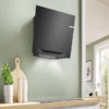 BOSCH Serie 8 Umluft-Wandhaube 90 cm Klarglas schwarz bedruckt Schwarz DWJ91LT60