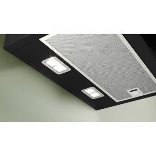 BOSCH Serie 4 Umluft-Wandhaube 80 cm Klarglas schwarz bedruckt, Schwarz DWJ87FN60