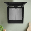 BOSCH Serie 6 Umluft Wandhaube 80 cm Klarglas schwarz bedruckt Schwarz DWJ81AN60