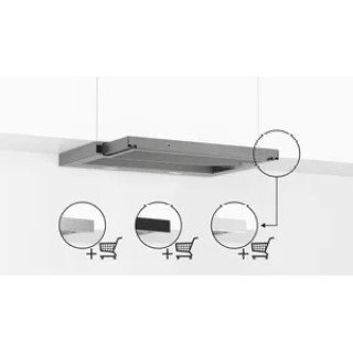 BOSCH Serie 2 Flachschirmhaube 60cm Silber DFL063W56