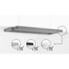 BOSCH Serie 4 Flachschirmhaube 90 cm Silber DFL094A51