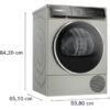 BOSCH Serie 8 Wärmepumpentrockner 9 kg Silber-inox WQB246CX0