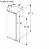 Bosch Serie4 KIR81VFE0 Einbau-Kühlschrank 177.2 x 54.1 cm Flachscharnier