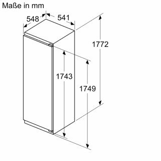 Bosch Serie4 KIR81VFE0 Einbau-Kühlschrank 177.2 x 54.1 cm Flachscharnier