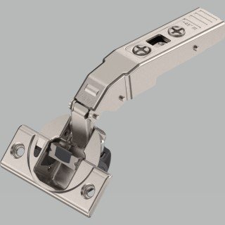 KREAKTIVMOEBEL Eingebautes Blum CLIP top BLUMOTION Winkelscharnier 95° +45° III (79B9458) – optimale Lösung für Schränke mit besonderem Eckanschlag