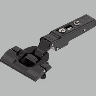 KREAKTIVMOEBEL Eingebautes Blum CLIP top BLUMOTION Scharnier 110° onyxschwarz (73B359OX-V250) – perfekte Funktion und dezente Optik für dunkle Möbel
