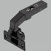 KREAKTIVMOEBEL Blum CLIP top BLUMOTION Stollenscharnier 95° (79B955.OX) – Seitenansicht mit Montageplatte und spezieller Konstruktion für Stollenmöbel