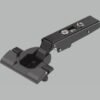 KREAKTIVMOEBEL Blum CLIP top 110° Standardscharnier INSERTA (70T359OX.TL) – Frontansicht mit Scharniertopf, CLIP-Mechanik und werkzeugloser INSERTA-Technik
