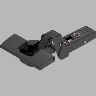 KREAKTIVMOEBEL Eingebautes BLUM CLIP top Profiltürscharnier 95° onyxschwarz (70T979OX.BTL) – dezente Optik für dunkle Profiltüren