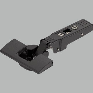 KREAKTIVMOEBEL Eingebautes BLUM CLIP top Profiltürscharnier 95° onyxschwarz (70T959OX.BTL) – dezente Verbindung für stilvolle Profiltüren