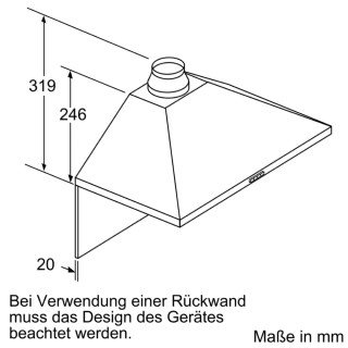 BOSCH Serie 2 Wandesse 60 cm Edelstahl DWP64BC50