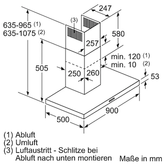 BOSCH Serie 4 Wandesse 90 cm Edelstahl DWB97IM50