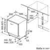 Bosch Serie 4 SBH4HVX00E Hochgebaut/Dekorfähig Geschirrspüler 60 cm