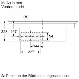 BOSCH Serie 6 Kochfeld mit Dunstabzug (Induktion) 80 cm Rahmenlos aufliegend PVQ811F15E