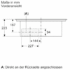 BOSCH Serie 6 Kochfeld mit Dunstabzug (Induktion) 70 cm Rahmenlos aufliegend PVQ711F15E