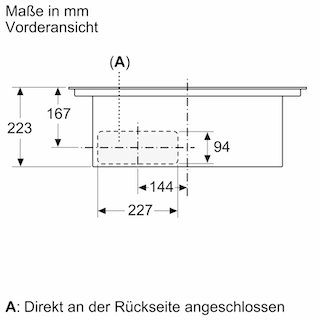 BOSCH Serie 6 Kochfeld mit Dunstabzug (Induktion) 70 cm Rahmenlos aufliegend PVQ711F15E