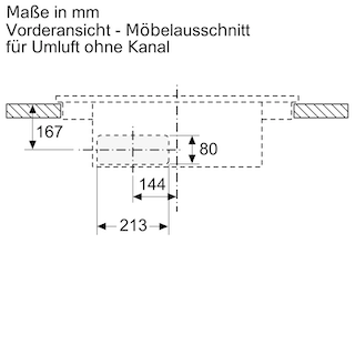 BOSCH Serie 6 Kochfeld mit Dunstabzug (Induktion) 80 cm Rahmenlos aufliegend PVQ811H26E