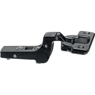 KREAKTIVMOEBEL BLUM CLIP top Scharnier Innenanschlag 95° in onyxschwarz (70T975OX.TL) – elegantes Scharnier für dunkle Möbel