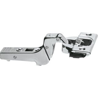 KREAKTIVMOEBEL Blum CLIP top BLUMOTION Scharnier 95° Innenanschlag (71B975) – Frontansicht mit Scharniertopf, CLIP-Mechanik und BLUMOTION Dämpfungssystem